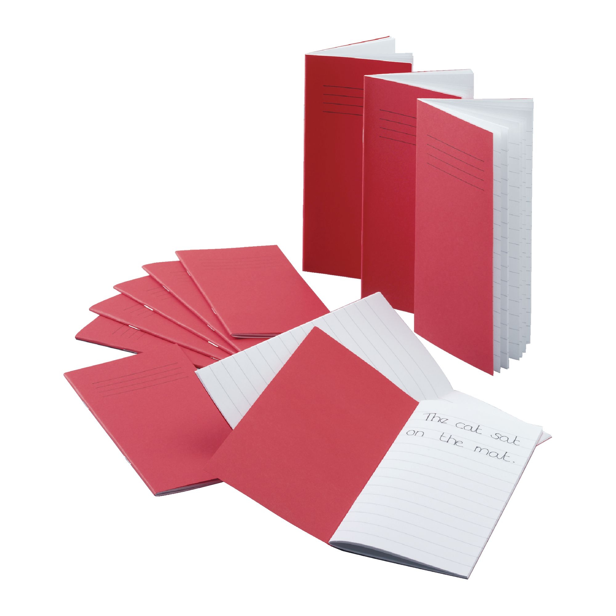 Classmates Red 200 x 100mm Notebook 32-Page, 12mm Ruled - Pack of 100